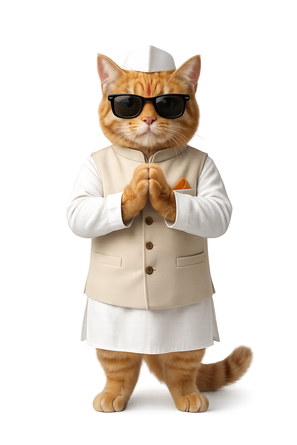 Bharatiya Billi Party Standing Cat Leader